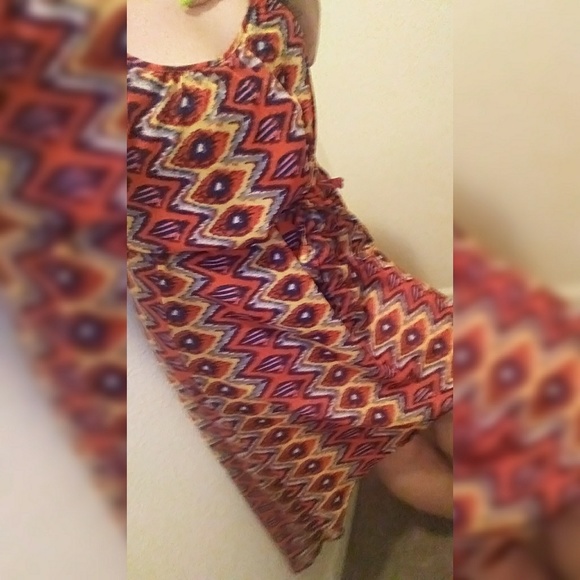 *MS* Truth NYC | IKAT hi low pattern summer dress MEIDUM - Picture 6 of 7